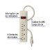 Multicontacto 16 AWG uso rudo con 4 entradas, VOLTECK