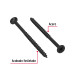100 pijas 12 x 3-1/2"cabeza plana phillips multiusos