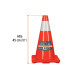Cono de precaución de 45 cm de PVC con reflejante, TRUPER