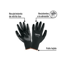 Guantes de nylon recubiertos de nitrilo, XG, PRETUL