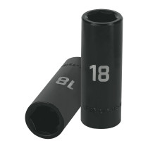Dado largo cuadro 1/2" de impacto 6 puntas de 18 mm, TRUPER