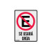 Letrero de señalización "NO ESTACIONARSE", 25 x 34 cm