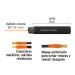Manguera para compresor, de hule, 15m x 1/2", TRUPER