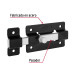 Pasador de barra plana 3", negro, HERMEX