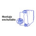 Interruptor de 1 polo 15A, enchufable, a granel, VOLTECK