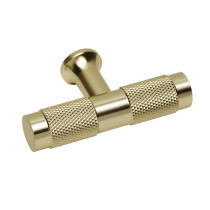 Perilla metálica estilo " Segovia", latón brillante, HERMEX