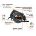 Sierra circular 7-1/4", 1800W, TRUPER INDUSTRIAL