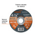 Disco Tipo 42 de 4-1/2" x 3.2 mm para corte de metal, TRUPER
