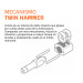 Llave (pistola) de impacto neumática 3/4", ind, TRUPER