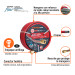 Manguera 5/8" super reforzada 4 capas 30 m conexiones metal