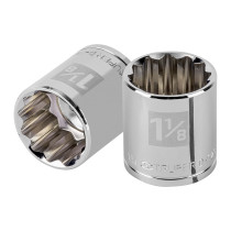 Dado de 1-1/8", 12 puntas, cuadro 1/2", TRUPER