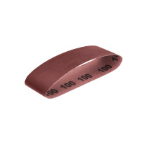 1 banda de lija 3 x 21" óxido de aluminio grano 100, 5 pzs