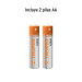 Linterna plástica 1 LED 80 lm con 2 pilas AA, TRUPER