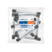 Niple de acero galvanizado 1/4" x 4", FOSET