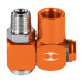 Destorcedor de aluminio, macho-hembra, cuerda 1/4"NPT,TRUPER