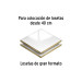 Llana 11" dentado cuadrado 1/2", tipo español, mango madera