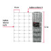 Rollo malla borreguera, 1.2m x 50m acero galvanizado, 23kg