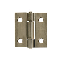 Bisagra rectangular 1" latón antiguo, HERMEX