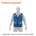 Chaleco seguridad reforzado azul con bolsas, G, EXPERT