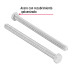 Bolsa con 30 tornillos 5/16" x 4-1/2" tipo máquina, FIERO