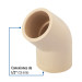 Codo 45° de CPVC de 1/2", FOSET