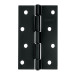 Bisagra rectangular 4 x 2-3/4", acero negro mate, HERMEX