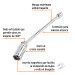 Dado p/bujías cuadro 3/8" articulado 13/16", extensión 10"