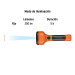 Linterna plástica de LED 350 lm, recargable, TRUPER
