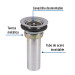 Contracanasta 2-1/2" inox, tipo bar, FOSET