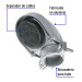 Mufa con abrazadera para tubo 1", VOLTECK