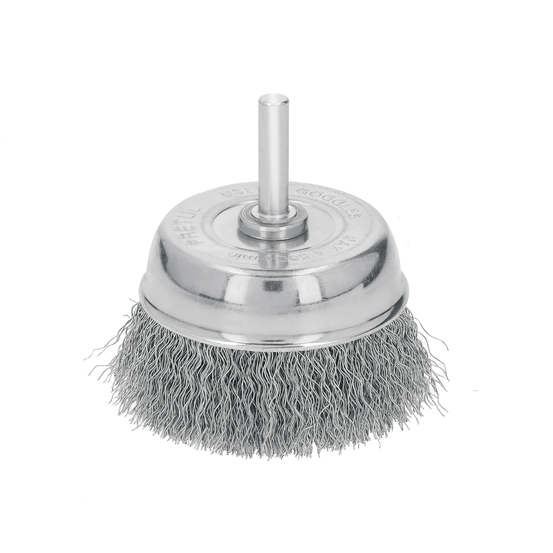 Carda de copa 2-3/4" alambre grueso para taladro, PRETUL