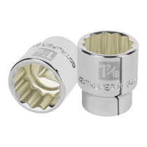 Dado de 1-7/16", 12 puntas, cuadro 3/4", TRUPER