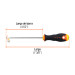 Desarmador cabinet 1/8" x 4-1/2" mango Comfort Grip, TRUPER