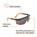 Lentes de seguridad ajustables grises, TRUPER Classic