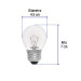 Foco incandescente 25W para horno/refrigerador, transparente