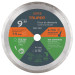 Disco de diamante de 9" x 2.2 mm, rin continuo, TRUPER