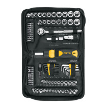 Juego de 83 herramientas 1/4" y 3/8" para mecánico, PRETUL