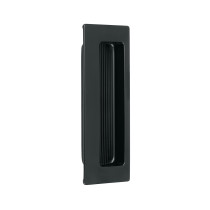 Jaladera de embutir cuadrada acabado negro, HERMEX
