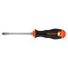 Desarmador plano 1/4" x 4" mango Comfort Grip, TRUPER
