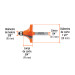 Broca para router, redondeado con moldura, 1-1/2" con balero