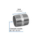 Niple de acero galvanizado 1-1/2 x 2", FOSET