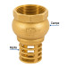 Pichancha con rejilla de latón 1-1/2", FOSET