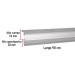 Guardapolvo automático 90 cm aluminio, HERMEX