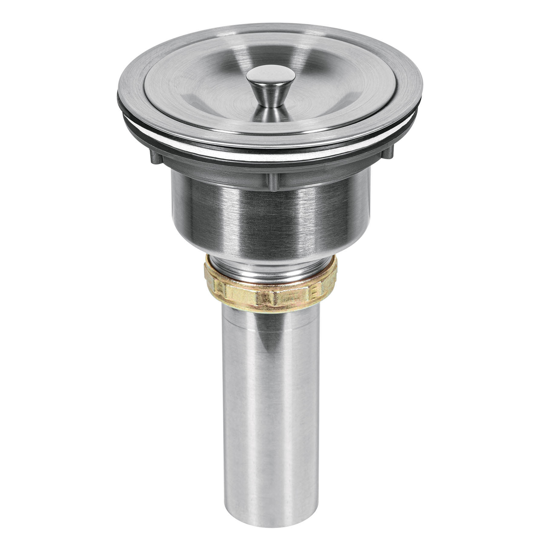 Contracanasta 3-1/2" inox, cuerpo profundo,con tapa, RIVIERA