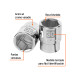 Dado de 30 mm, 6 puntas, cuadro 3/4", TRUPER
