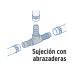 Tee inserción macho latón 3/4" para manguera, FOSET
