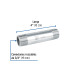 Niple de acero galvanizado 3/4" x 4", FOSET