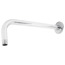 Brazo y chapetón para regadera, 30 cm, cromo, ELEMENT