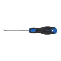 Desarmador de cruz 1/4" x 4" mango Comfort Grip, PRETUL