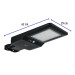 Luminario suburbano solar LED 40 W 6500 K con control remoto